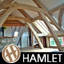 Charpenterie Traditionnelle HAMLET - Charpente timberframe, timber frame, poutre et poteaux, post and beam, charpenterie traditionnelle