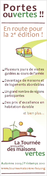 La Tournée annuelle des maisons vertes
