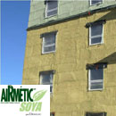 Demilec, Airmétic soya, Polyuréthane, giclé, soja, isolation, pare-vapeur, pare-air, isolant recyclé
