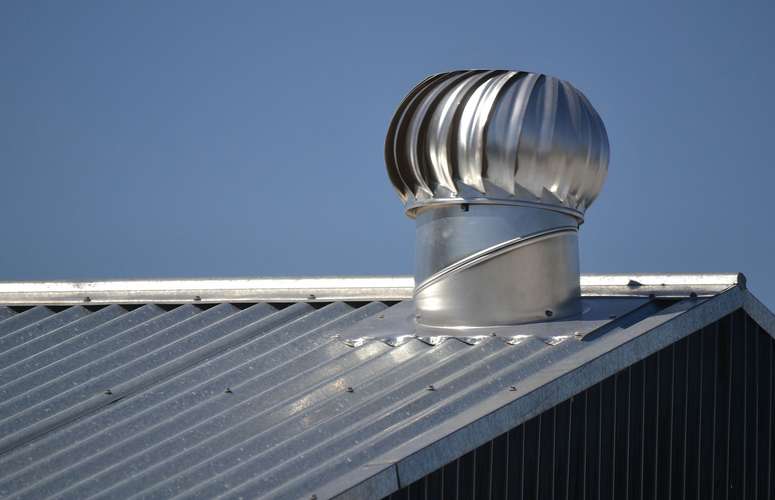 Ventilation toit tôle, plat, cathédrale ou à faible pente