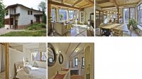 Une maison verte au design recherché et unique