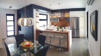 Salle à manger et cuisine Maison écologique à vendre à Trois-Rivières, située dans l'Écodomaine des Forges