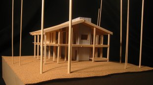 Maquette de maison écologique