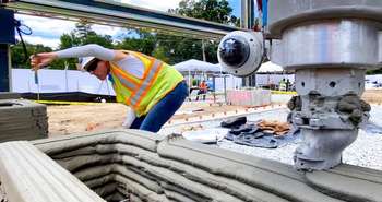 Construction d'une Maison imprimée en 3D en béton © all3dep.com