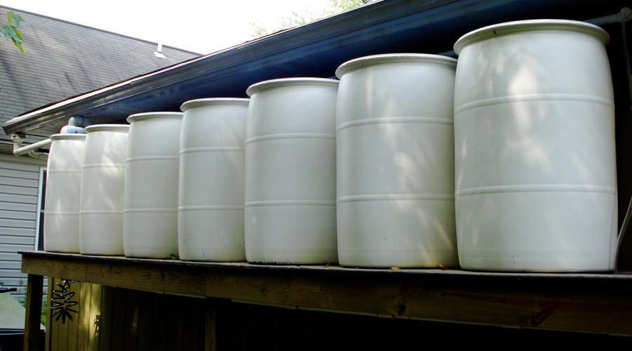 Citernes de collecte d’eau de pluie dans l’Ohio