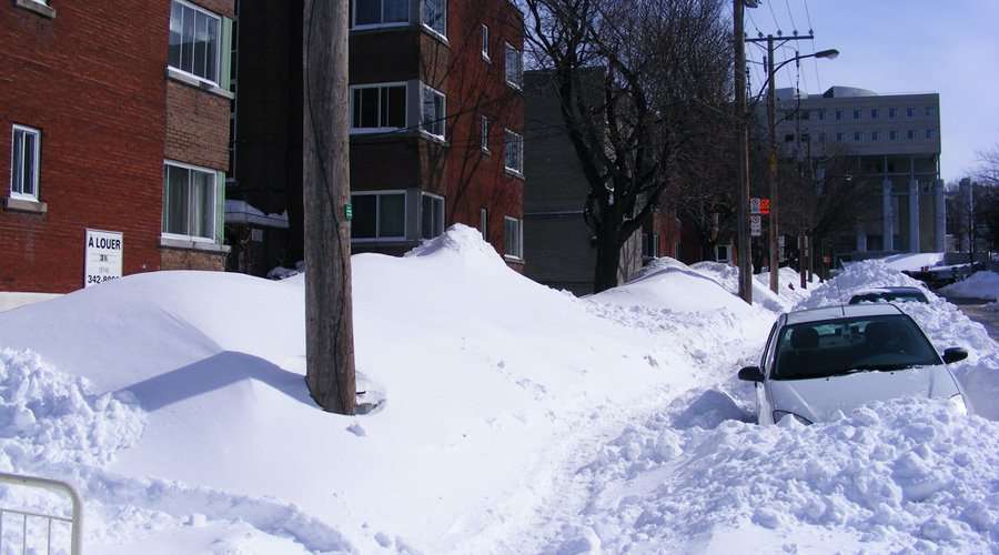 Maisons Montréal froid neige