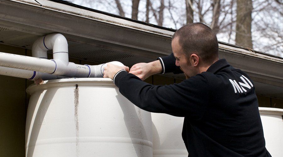 Filet de protection pour réservoir récupérateur d'eau de pluie