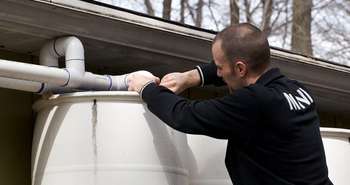 Branchement du système de récupération d’eau de pluie