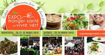 Expo manger santé et vivre vert 2015 à Montréal