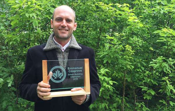 Emmanuel Cosgrove champion bâtiment écologique 2016 CBDCa