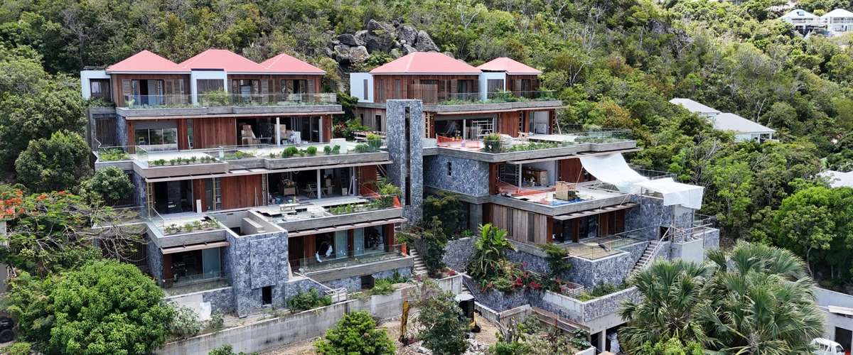 Ensemble de quatre villas certifiées LEED à Saint-Barthélemy