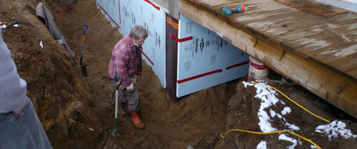 Isolation extérieure des fondations