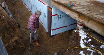 Isolation extérieure des fondations