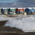 Maisons à Kuujjuaq, Nunavik, Québec. Léo Goguen, Creative Commons.