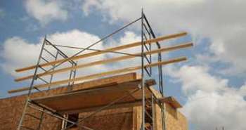 Un chantier à Rosemont (Montréal).