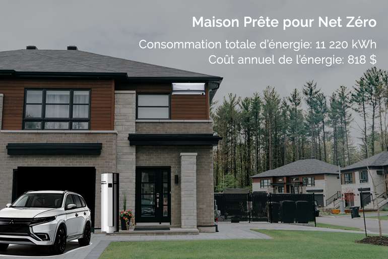 Consommation en énergie de la maison prête pour Net Zéro