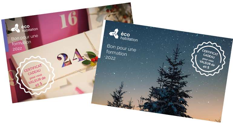certificats-cadeaux applicables sur nos formations