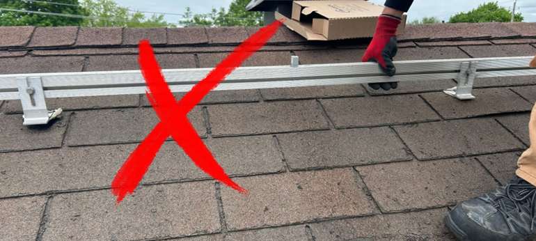 mauvaise installation solaire