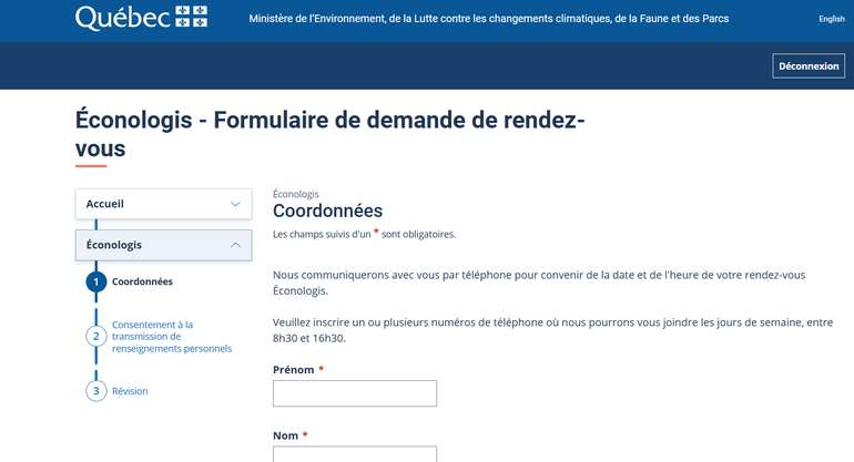 formulaire d'inscription à Éconologis