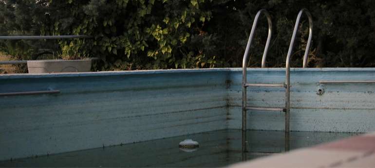 piscine non utilisée