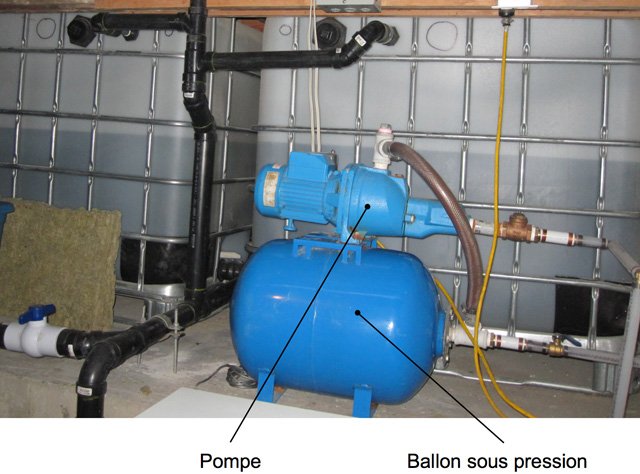 Pompe à eau de pluie pour le pompage de l'eau de pluie : humide ou