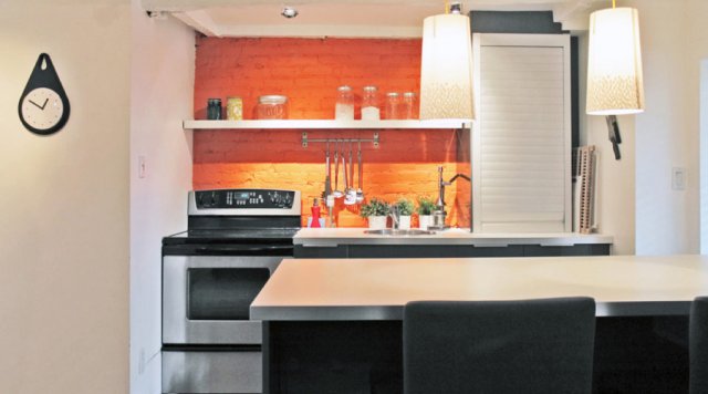 Réno d'une mini-cuisine dans un studio de Montréal