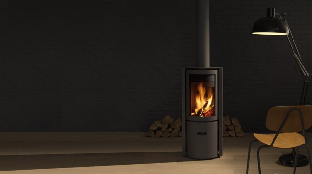 Le modèle de poêle à bois installé au 8 Place Burke, Stuv America