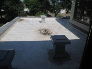 Toit membrane blanche 