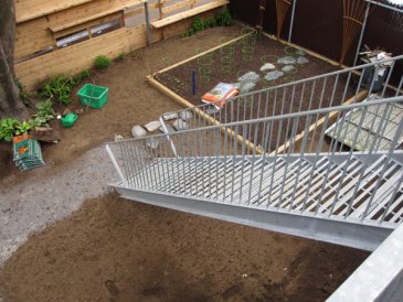 Le jardin en cours d'aménagement. Photo Emmanuel Cosgrove pour Écohabitation.