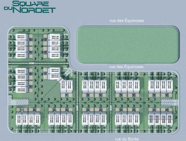 Plan d’aménagement des 96 unités du Square du Nordet