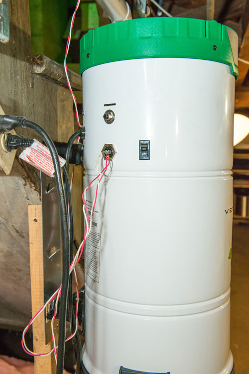 branchement aspirateur central